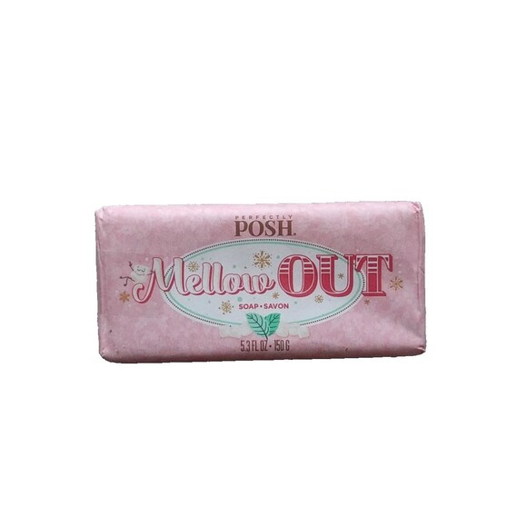 PERFECTLY POSH Mellow Out So Soapy Body Bar Marshmallow/Peppermint + Oatmeal NWT - Picture 1 of 5